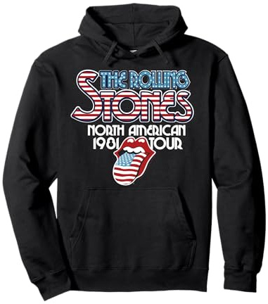 Rolling Stones Offizielle NA Tour 1981 Pullover Hoodie
