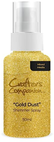 Crafter's Companion Mixed Media-Shimmer Spray-Gold Dust, 50ml
