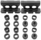 Divono 2pcs Bike Fork Mount, Compact High Strength Bike Fork Mount with 8 Removable Fittings for Outdoor Travel Bicycle