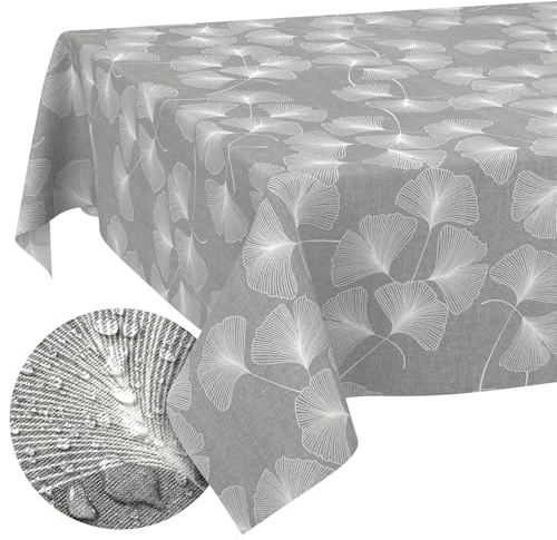 Stoff Tischdecke Tischwäsche Textil Tischtuch Baumwolle Polyester Gewebe abwaschbar pflegeleicht, in rund oval eckig Pusteblume 90x130cm Schnittkante