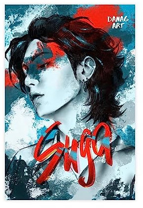 ETOMEY Devoke BTS Suga-Poster, Leinwand, Schlafzimmer, Dekoration, Sport, Landschaft, Büro, Raumdekoration, Geschenk, ungerahmt, 20 x 30 cm
