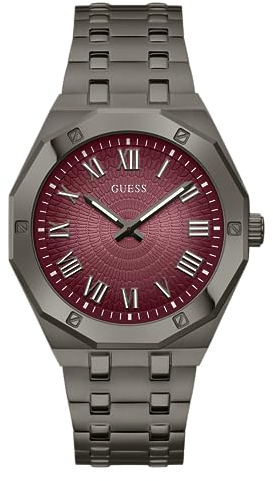 GUESS Herren Uhr Armbanduhr Asset GW0575G5 Edelstahl schwarz