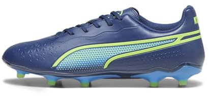 PUMA Unisex King Match Fg/AG Leichtathletik-Schuh, Mehrfarbig (Persian Blue Pro Green Ultra Blue), 44 EU