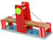 ibasenice 1 Satz Gleise Aus Holz Holzzüge Für Kleine Holzeisenbahnen DIY-Eisenbahn-Hebebrücke Holz-Zugbrücke Eisenbahn-Gleisbrücke Rote Schiene