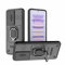 WBWONE Coque pour Xiaomi Poco F5 Pro, Housse Antichoc TPU/PC Étui ave Anneau Rotation Support et Couvercle de Caméra Coulissant, Noir