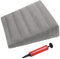 ZHYUANAufblasbares Dreieckskissen,Beflocktes aufblasbares Kissen,Keilkissen,aufblasbares Kissen,Wedge Pillow,Refluxkissen gegen Schnarchen,Bequemer Schlaf,Reisen,Schmerzlinderung (grau)