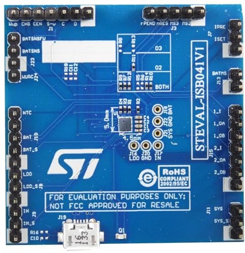 EVAL BRD, LI-ION/POLYMER BATTERY CHARGER, Analog Development Kits (STEVAL-ISB041V1) Pack of 1