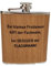 Edelstahl Flachmann 170ml in Holzoptik – Ideal für Unterwegs, Robust & Langlebig, Trinkflasche, Geschenkidee (Fachmann)