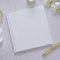 Ginger Ray White Embossed Wedding Guest Book with 32 Gold-edged Pages & White Ribbon Bookmark