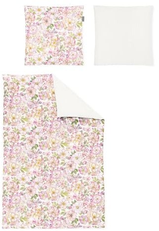 Irisette Mako-Satin Bettwäsche Magic Swansea rosa 1 Bettbezug 155 x 220 cm + 1 Kissenbezug 80 x 80 cm