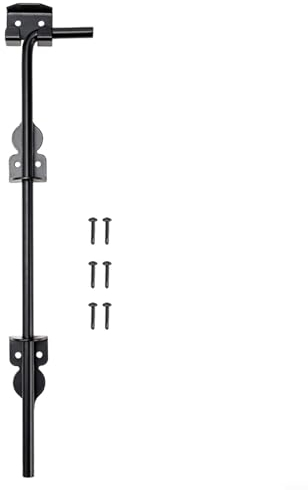 EpheyFIF Tor-Drop-Bolzenstab-Set, 30,5 cm, strapazierfähig, Eisentor, Bodenriegel, Mehrzweckzaun, Bodenriegel, Tore, Türen, Stopper für Holz, PVC, Tore, Zäune, Türen