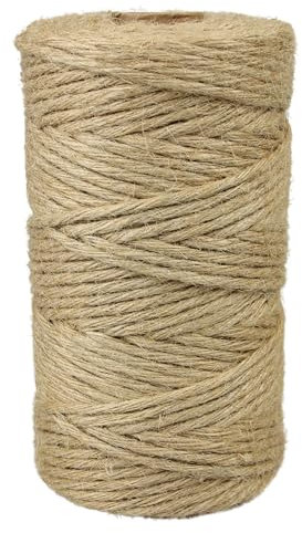 Mia Mote Juteschnur 5mm 80m | Jute Schnur | Natürlich 100% Gartenband Juteband Natur Bindfaden für Garten DIY Pflanzen Kordel Gartenschnur