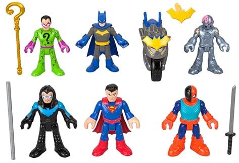 Fisher-Price Imaginext DC Super Friends Batman Spielzeuge Deluxe Figurenset 12-teiliges Spielset für Kindergartenkinder Rollenspiel ab 3 Jahren, HXF94, [Mehrfarbig]