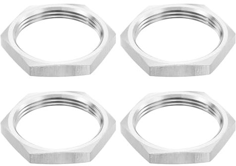 QUARKZMAN Tuerca de Bloqueo Hexagonal para Conexión de Tubería G1-1/2, Tuerca de Bloqueo Hembra para Fontanería, Acero Inoxidable 304 4 Piezas