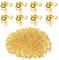 Lot de 600 fermoirs de perles à écraser en acier inoxydable 304 argenté pour nœuds et accessoires de fabrication de bijoux (0,31 x 0,15 pouces) (doré)