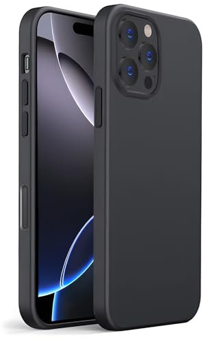 Totill Case for iphone 16 pro black, Soft TPU Thin Phone cover Soft Silicone Shockproof Slim Fit Protective Coque iphone 16 pro black Funda Hülle - Black