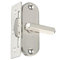 Sefdrert 1Pc Cerradura de Bisagra de 90 Grados Cerradura de Gancho de Puerta Corrediza Cerradura de Puerta y Ventana de Madera de Aluminio Cerradura de Herramientas para el Hogar