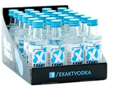 EXAKT Vodka 24x 4cl Fläschchen | 5 x destiliert | 100% aus Österreich