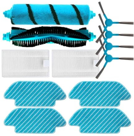 TROGPYXG Filtros Hepa, Cepillo Principal, trapeador, cepillos Laterales, compatibles con Conga 4090, 4490, 4690, 5090, 5490, 6090, Accesorios for aspiradoras Robot(J)