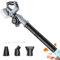 Cordless Leaf Blower for Makita 18v Battery, Battery Powered Garden Blower With Round Nozzle, Flat Nozzle, Oblique Nozzle, 3 Speed Settings, 270° Rotatable Handle, Low on Noise and Vibration