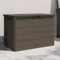 Myheimly Outdoor-Kissenbox Gartenbox mit Stauraum, Auflagenbox Design in Holz-Optik, Gartentruhe Kissentruhe Aufbewahrungsbox Braun 77,5x44,5x53 cm Polypropylen