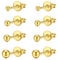 4 Paar Ohrstecker Set 3-6mm Kugel Ohrstecker Gold,20G Chirurgenstahl Medizinische Ohrstecker Knorpel Ohrstecker für Damen und Herren Mehrfache Piercings Schmuck