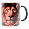 Shopi Zone Tazza in ceramica con motivo leone in effetto 3D - stile selvaggio e maestoso per gli amanti della fauna selvatica