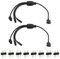 ARGB Splitter Cable 5V 3Pin Addressable RGB 1 to 3 Splitter ARGB Extension Cable with Male Pins for Computer Chassis CPU Cooler and 5V ARGB Fan and Other More for Asus Msi Gigabyte (Black)