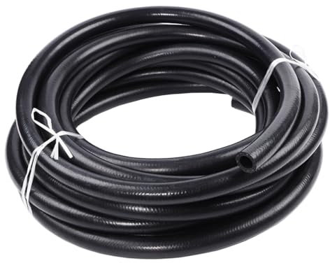 MOCNT Manguera de Combustible de 8mm Tubo Gasolina Automóvil 8mm Diámetro Interior Manguera de Gasolina para Coche Línea de Combustible Conectores Nailon Trenzado Longitud 2 Metros