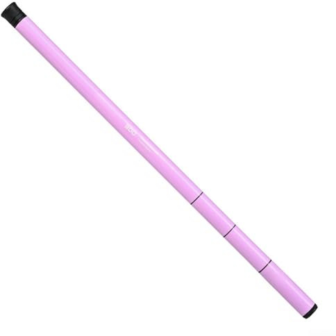 Canne à pêche télescopique légère et portable pour enfants de 300 cm en fibre de verre haute résistance (rose)