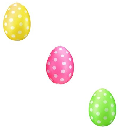 Ostereier Zum Aufhängen Draussen, Osterdekoration Ostereier XXL, 40Cm Ostereier Zum Aufhängen Outdoor Osterei Ei Dekoration Zu Ostern Frühlingsdeko Draußen Grün Gelb Rosa One Size