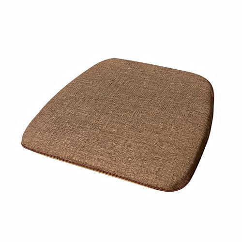 Dining Chair Cushions with Ties Removable Seat Pads Upholstered Chair Covers for Kitchen Home Decor Coffee Color Size: 40×42×3cm - Comfortable & Stylish