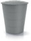 Kreher® XXL Regentonne 'Smooth' 510L mit Deckel und Standfuß (optional). Aus Kunststoff in Anthrazit/Grau. Dezente Optik im runden Format, zeitlos und modern. (Grau, Mit Deckel)