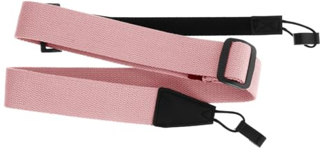 Praktischer Gestreifter Stoff Ukulelengurt, 1 Stück, ohne Bohren | Leicht, mit Bequemen Kanten, Schützt das Instrument, Rosa, Schlichtes Elegantes Design, Zubehör