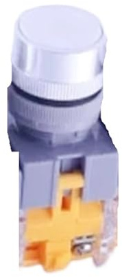 1 Interruptor pulsador momentáneo de Tornillo de Cabeza Plana de 22 mm, 1 NO (PB222F-10/R)