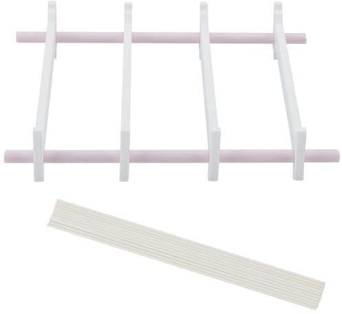 WEBEEDY Ensemble Complet de 1 outils de Four Réutilisables en Céramique avec Support de Suspension & 10 tiges de Suspension Haute Température pour Support de Cuisson et Glaçage pour Projets Céramique