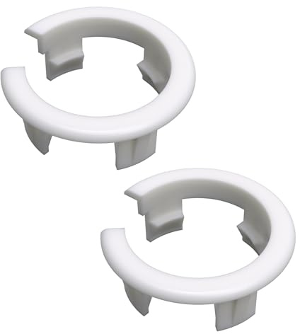 Sintrix Fab Pack of 2 Replacement Clamp Bushing Compatible with EURA Radiator Side Trim - Bracket for Flat Radiator Cover - Accessories for Heating Trim & Side Panel White