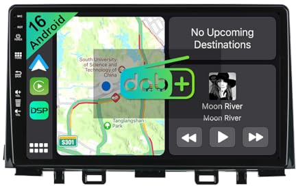 YUNTX [DAB-4G+64G] Android 16 2 DIN Radio Coche para Kia Rio Stonic YB 2016-2023-[Incorporado Dab+/CarPlay/Android Auto/DSP/GPS Navi/Bluetooth 5.0/WiFi/4G]-IPS 2.5D 9-Mic+CAM