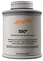 Jet-Lube 550 - Non-Metallic | Anti-Seize | Water-Resistant | Military Grade | Thread Lubricant | Extreme Temperature | 1/4 Lb.