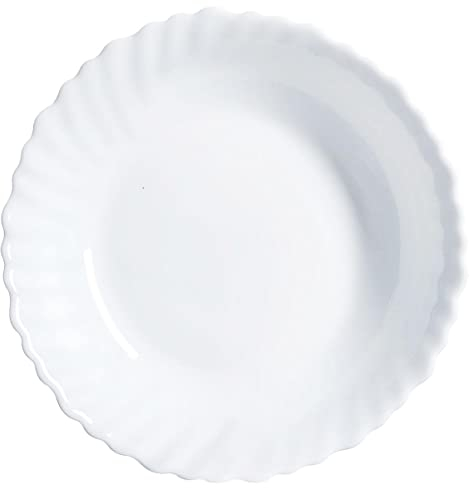 Luminarc 6 Dessertteller 19 cm – Feston, Weiß
