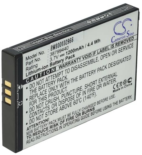 vhbw Akku kompatibel mit Becker Traffic Assist Pro | Pro Ferrari 7929, Pro 7929, Pro 7916 GPS Navigation Navi (1200 mAh, 3,7 V, Li-Ion)