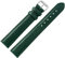 MARBURGER Uhrenarmband 14mm Leder Gruen Silber XL Glatt Mit Naht - Montage Set 6601461000120