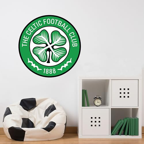 Beautiful Game Celtic Football Club Crest Wall Sticker Official Merchandise (60cm)