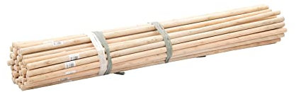 Dapetz ® 50X Broom Handles 4' X 15/16 Dia Wooden Broom Handle Stick Wood Broomstick/Wooden Pole Sanded Finish for Larger Brush Broom Heads 50 Pieces
