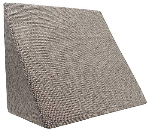 Formalind - Das Fantastische XL Keilkissen 60x50x30cm - Formstabiles XL Lesekissen für Bett & Couch. Lesekissen mit abnehmbarem & waschbarem Bezug. Vielfältiges Reflux Kissen. Braun