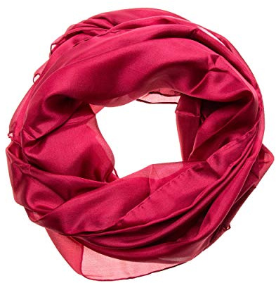 Tinitex Seidenschal Halstuch Schal XXL weinrot rot bordeaux Seide 180x90cm