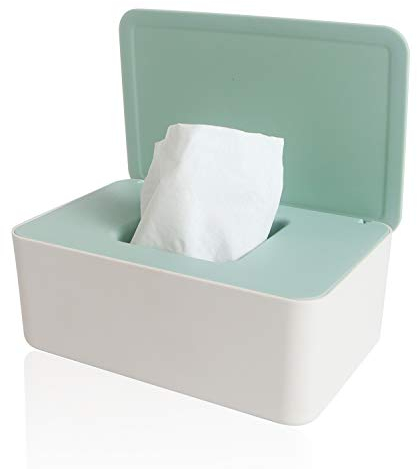 Chanurae Feuchttücher Box, Baby Feuchttücherbox, Kinder Tücher Fall Toilettenpapier Box Tissue Aufbewahrungskoffer Taschentuchhalter Auto Kunststoff Feuchttücher Spender Tücherbox Serviettenbox