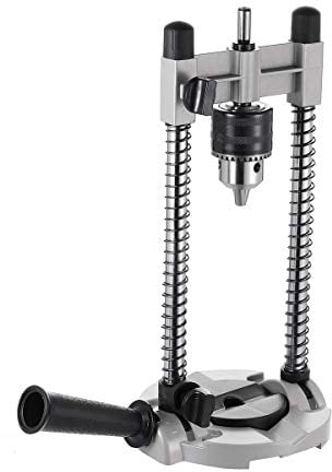 TOPWAY Bohrständer Mobiler Mehrwinkel-Bohrführungsaufsatz Bohrständerhalter mit 13mm Bohrfutter für 1/2 und 3/8 elektrischen Bohrmaschinen 105414