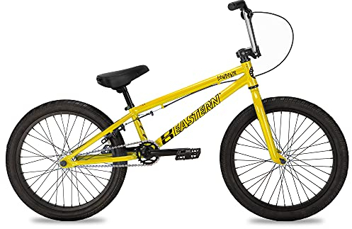 Eastern Bikes Lowdown 20-Zoll BMX-Fahrrad, Rahmen aus hochfestem Stahl (Gelb & Chrom)