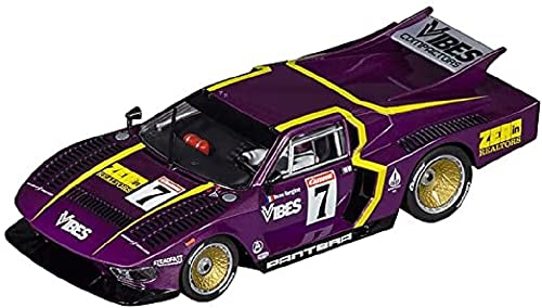 Carrera DIGITAL 132 De Tomaso Pantera No.7 Auto für Autorennbahn Set für Erwachsene & Kinder ab 8 Jahren I Rennstrecken und lizenzierte Slotcars für drinnen I bis zu 6 Spieler